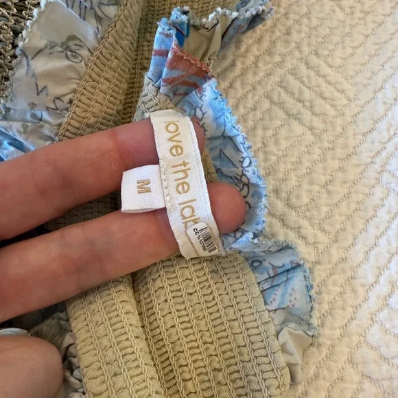 Floral Maxi Skirt in Blue and Cream - Picture 4 of 7